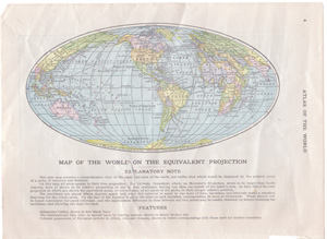 antique map of the world